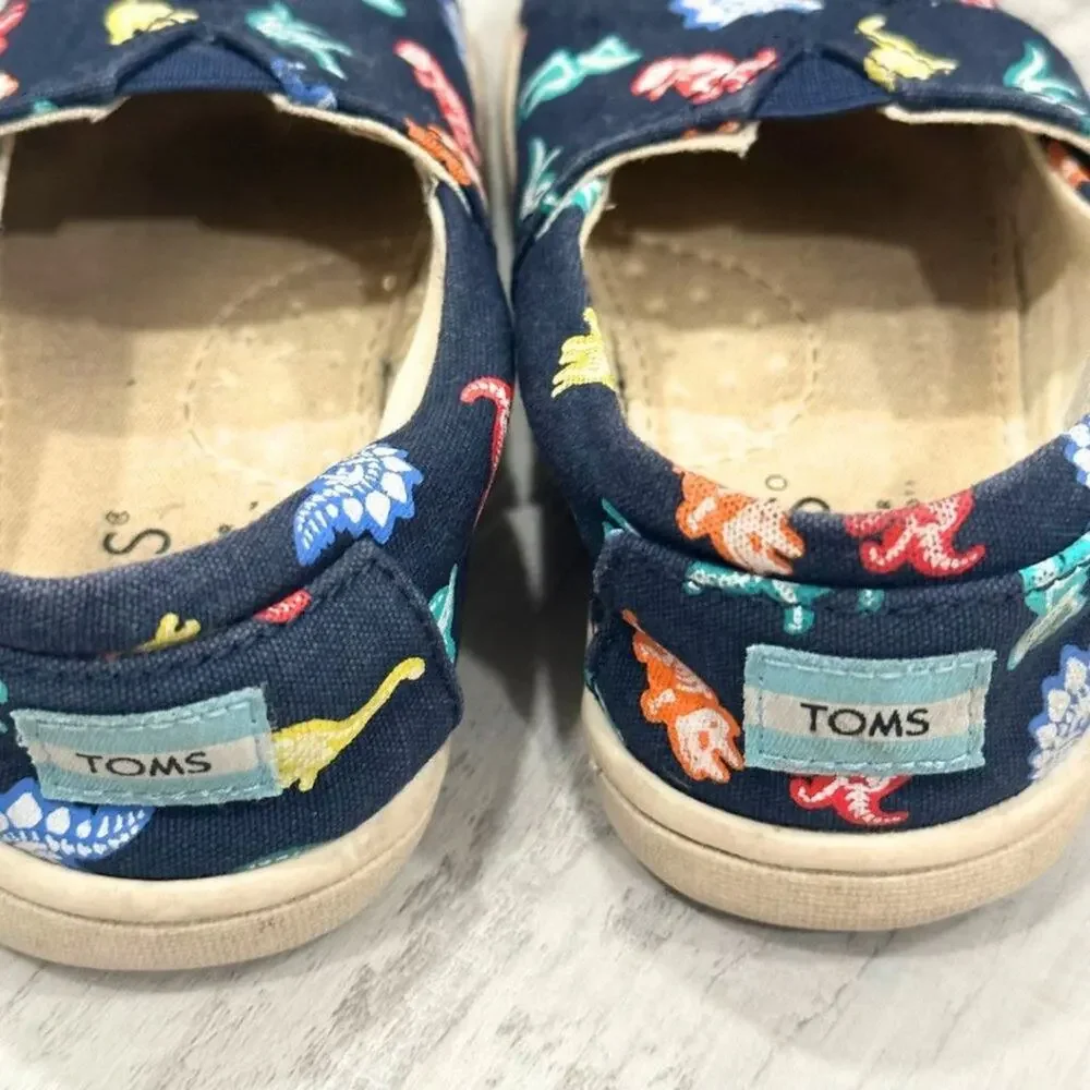 Toms Belmont Dino Slip On Casual Blue, Green, Red 7